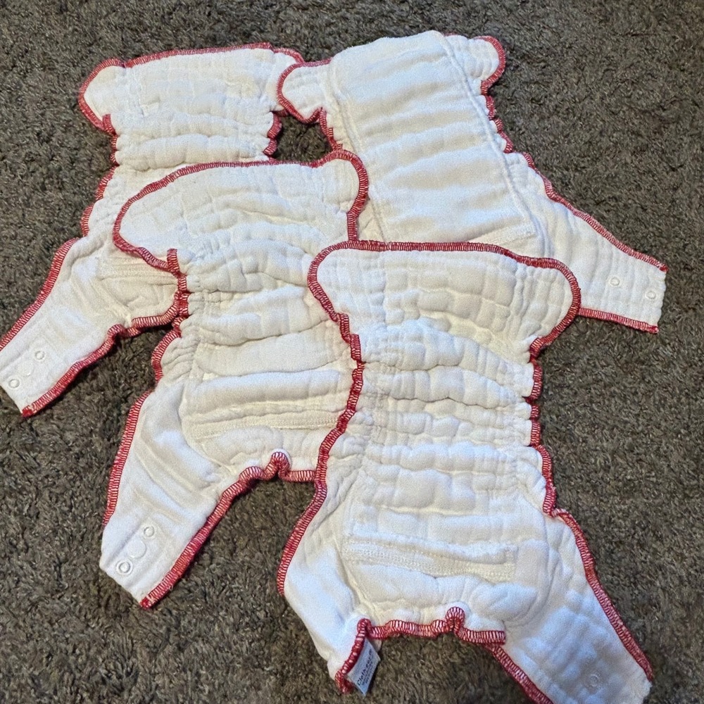 Green Mountain Diapers Cloth-eez Workhorse Fitted Cloth Diapers Medium Set of 4